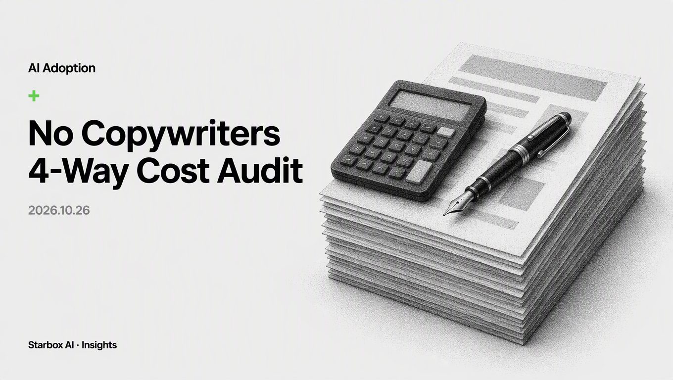 Can't Hire Copywriters? A 4-Way Cost Audit for Marketing Teams
