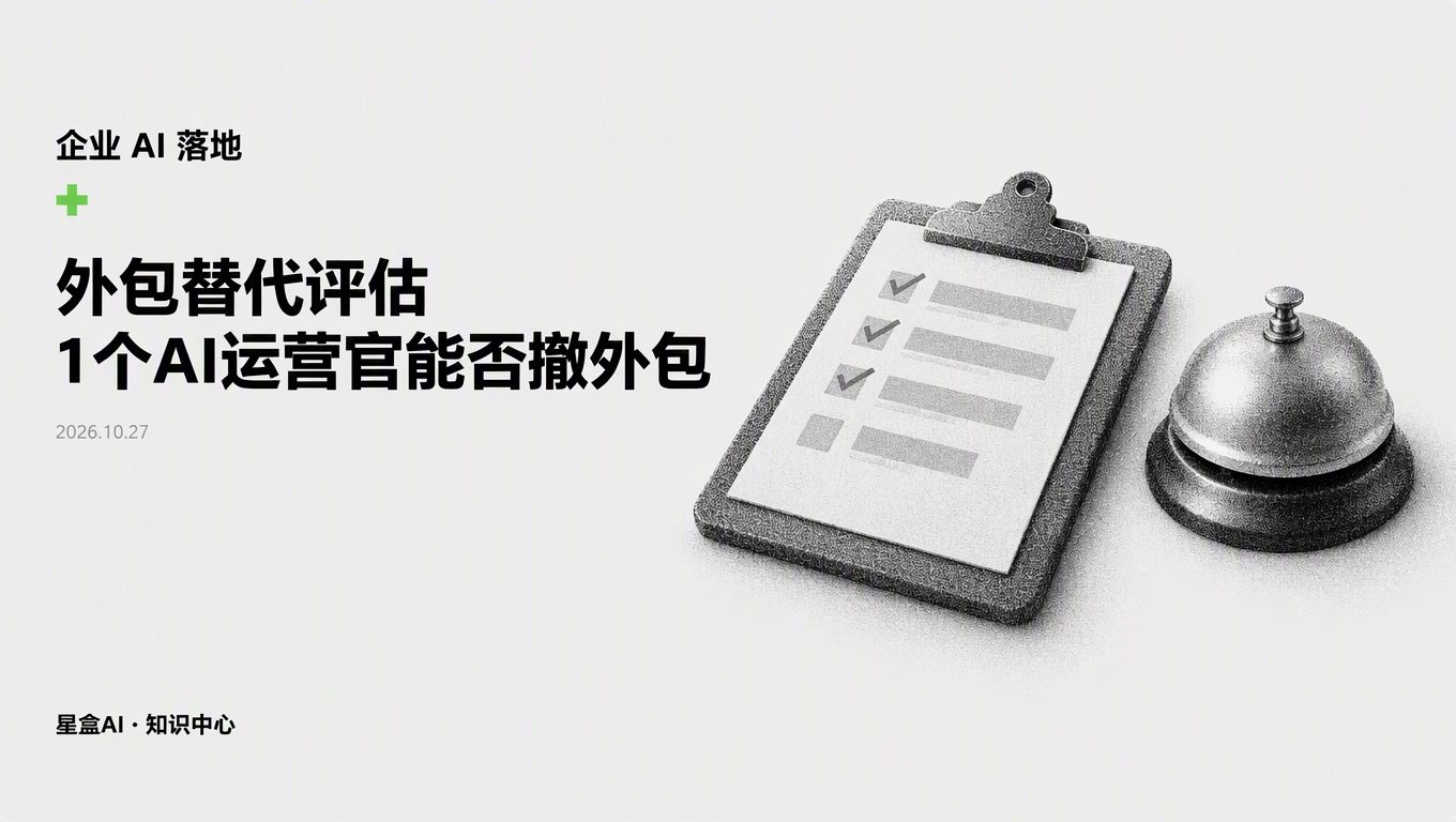 做外包替代評估:1個AI運營官該不該撤掉外部內容團隊?
