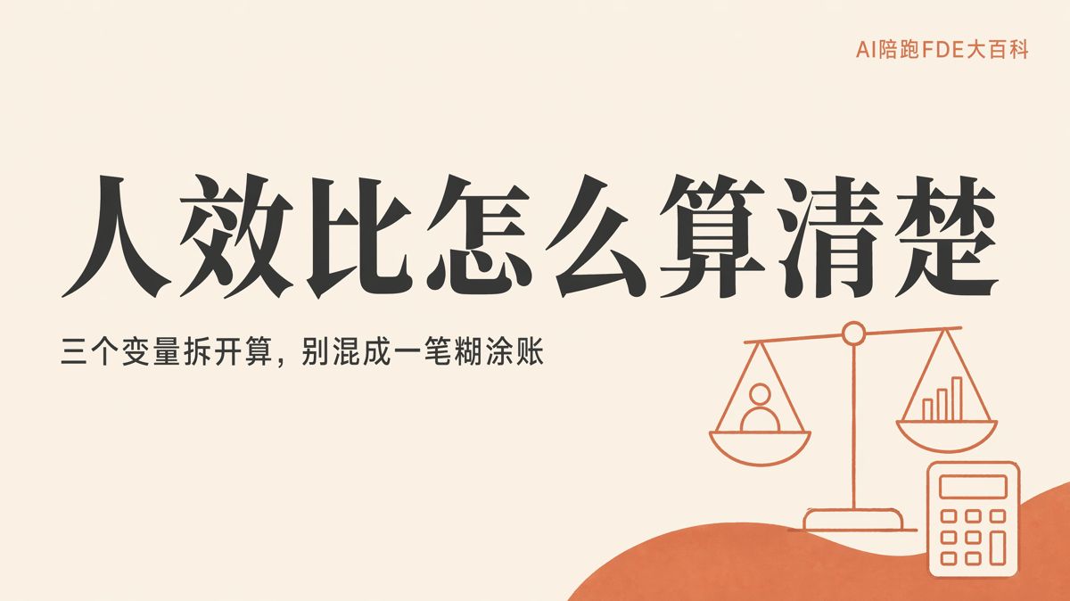 AI落地的人效比,到底怎么算清楚