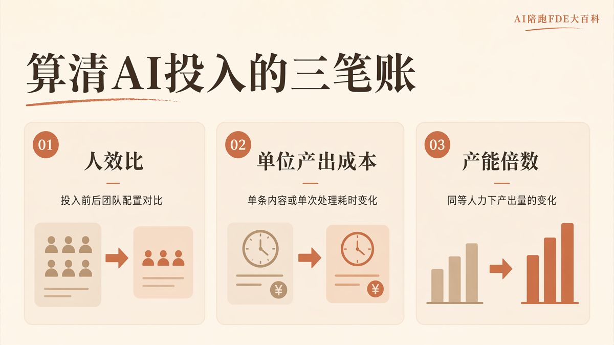 AI的ROI为何算不清?先把“提效”变成数据