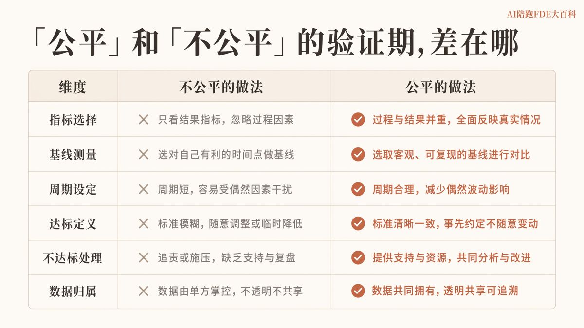 AI验证期,先把达标线写清楚