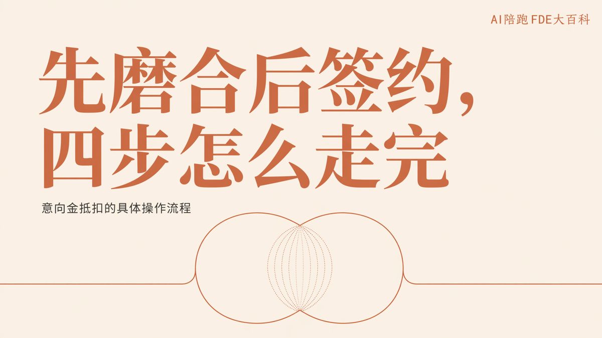 先磨合后签约:意向金合作四步怎么走
