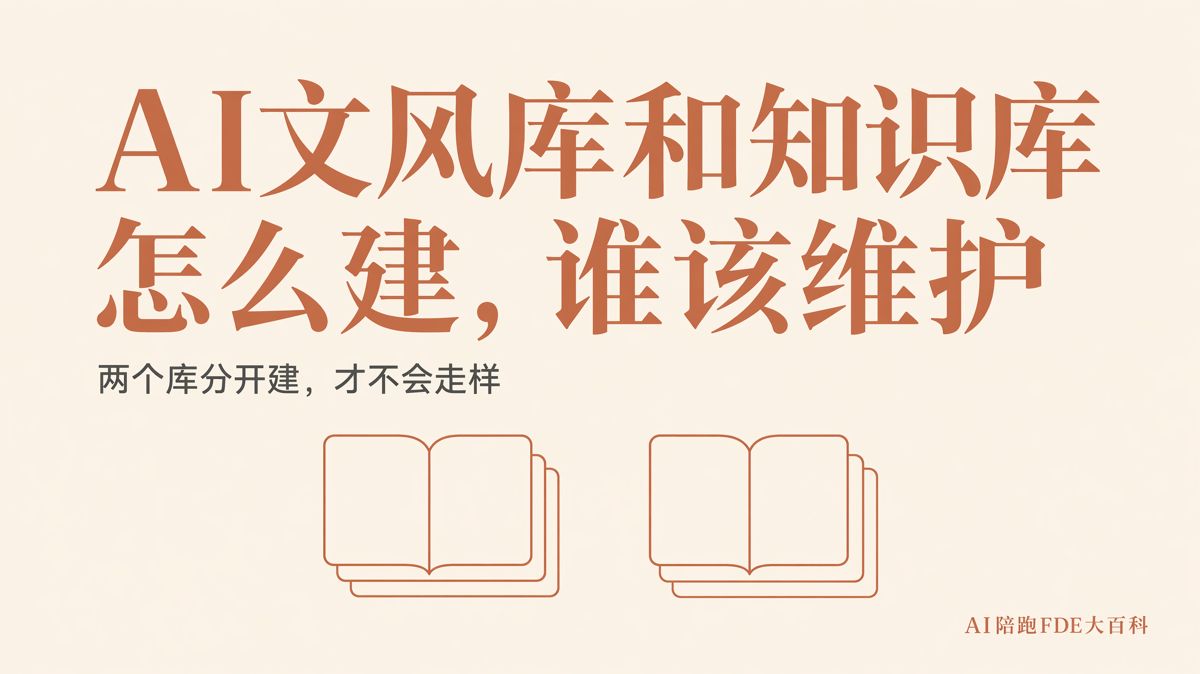 AI文风库和知识库怎么建,谁该维护