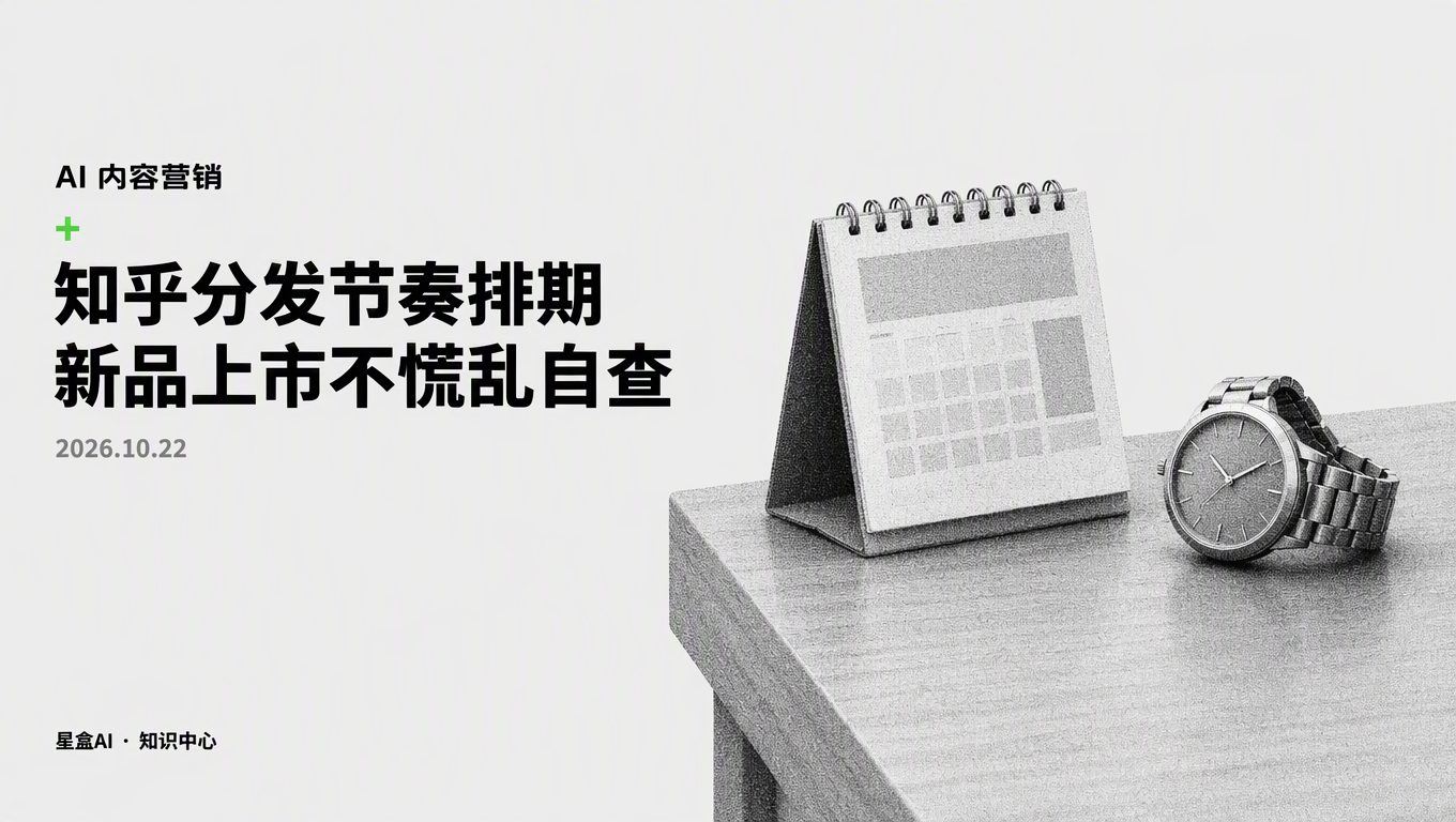 新品发布知乎分发节奏怎么排：内容准点上线不慌乱自查