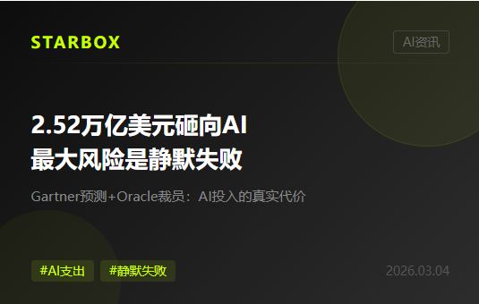 2.52万亿美元砸向AI，但最大的风险不是花错钱，而是"静默失败"