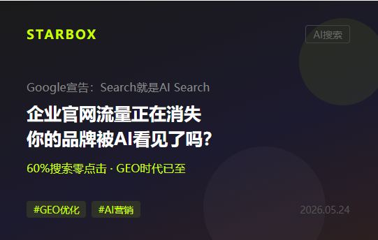 Google宣布"Search就是AI Search":企业官网流量正在消失,你的品牌被AI看见了吗?