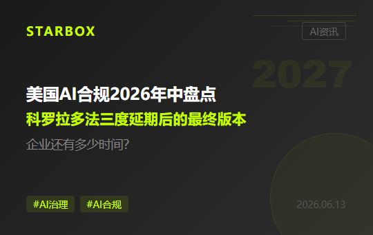 美国AI治理2026年中盘点:科罗拉多AI法三度延期终于落地,联邦法在路上,企业合规窗口还剩多久?