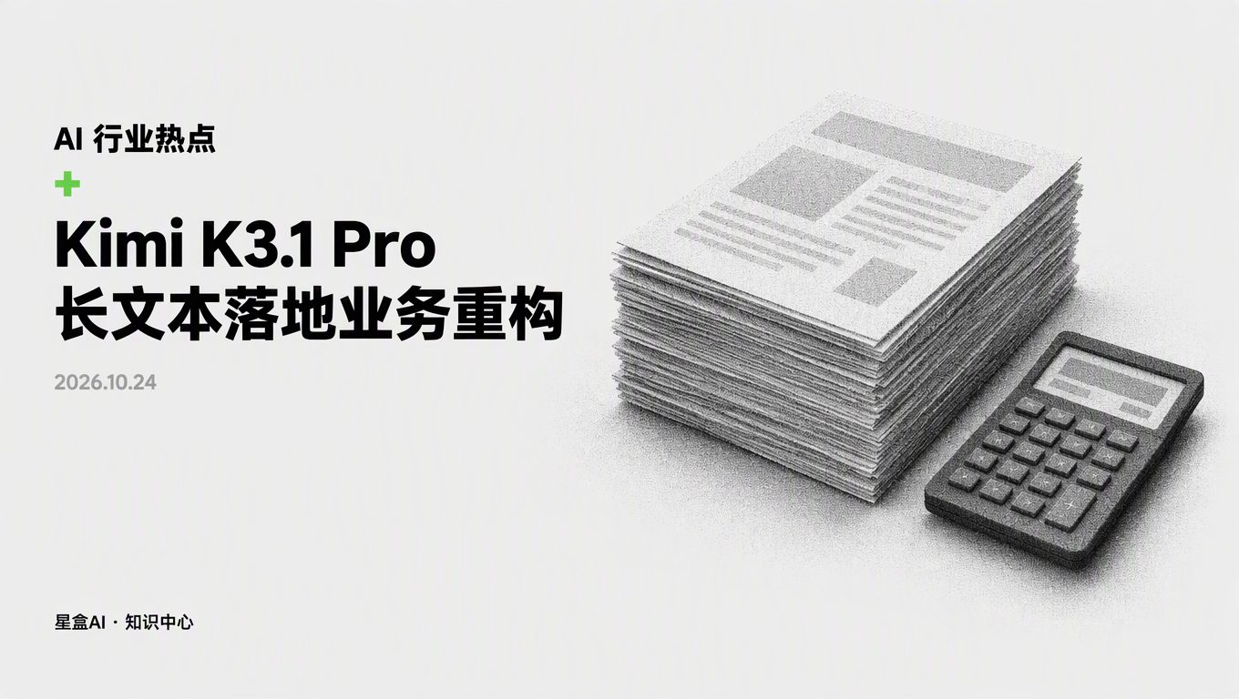 Kimi K3.1 Pro 企業落地:長上下文降價後業務流怎麼改