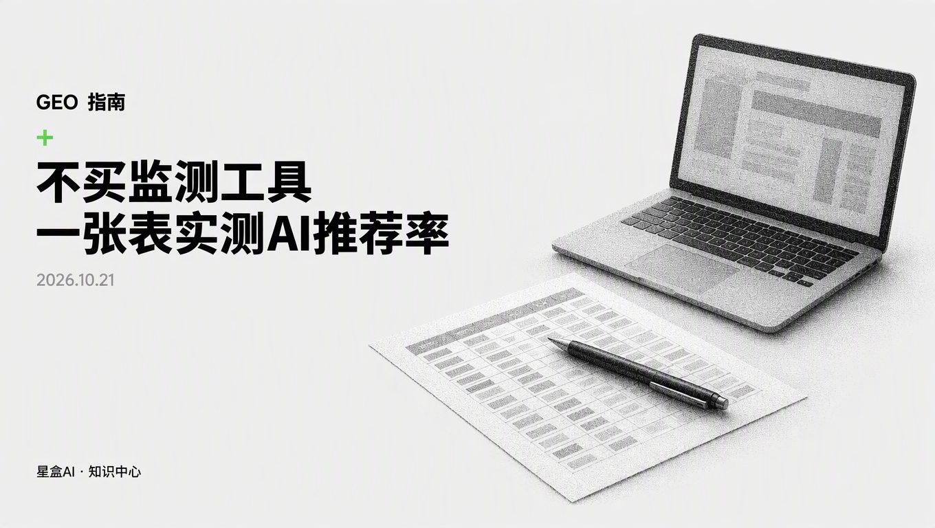 不买监测工具,如何用一张表格完成品牌AI推荐率实测?