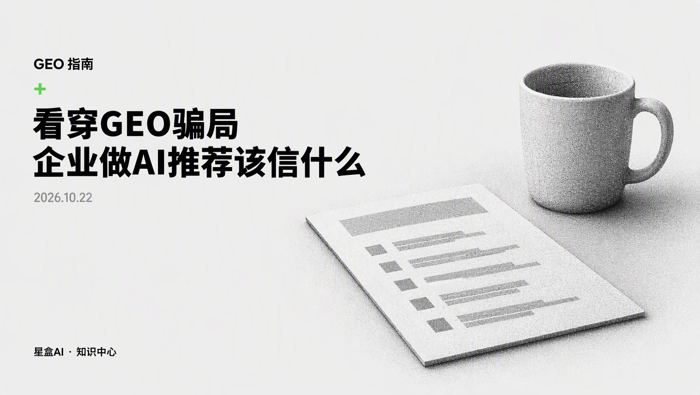 刷到一堆霸榜神器?看穿GEO骗局,企业做AI推荐该信什么