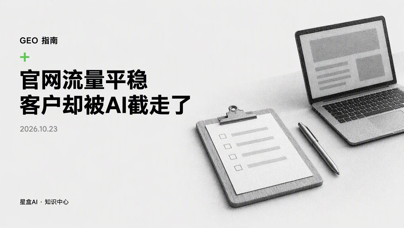 官网访问量没跌,为什么客户全被AI截走了?6项AI获客自查