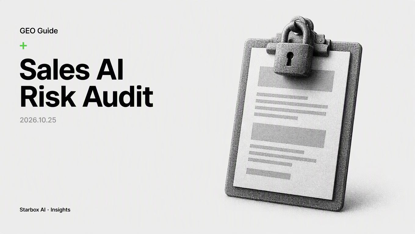 Expanding Marketing AI to Sales Support: An 8-Point Risk Audit