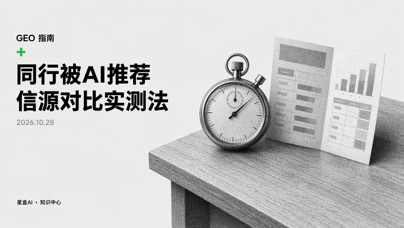 同行被AI优先推荐而我们搜不到？做一次AI信源实测查清差距