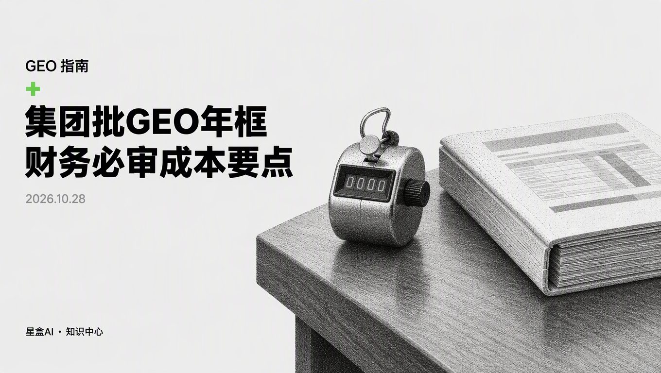 集团批150万GEO年框预算前,财务必审的5个成本核验要点
