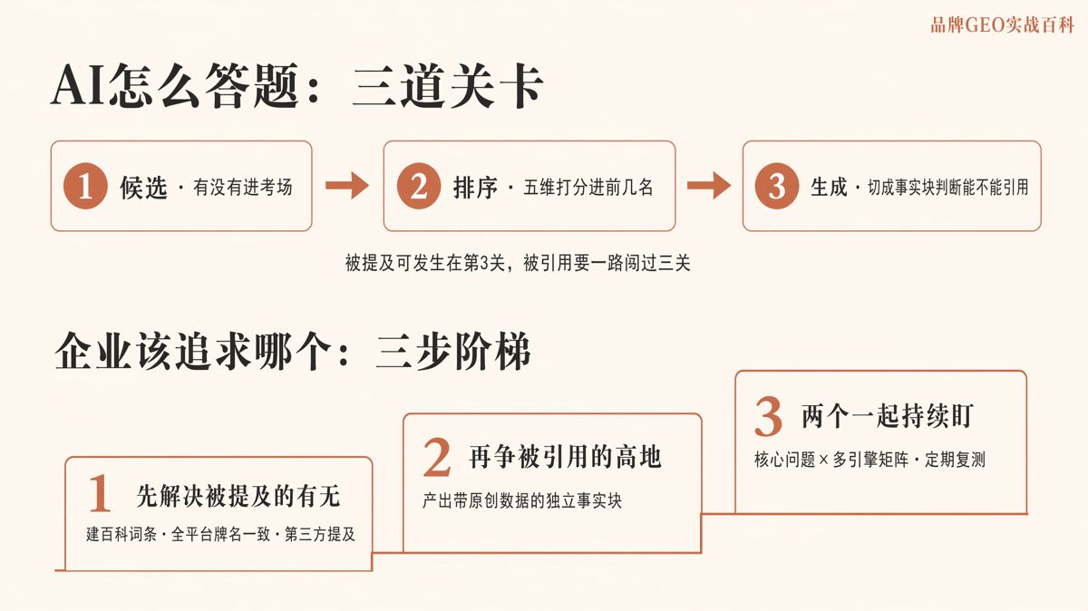 被AI引用和被AI提及,有什么区别?