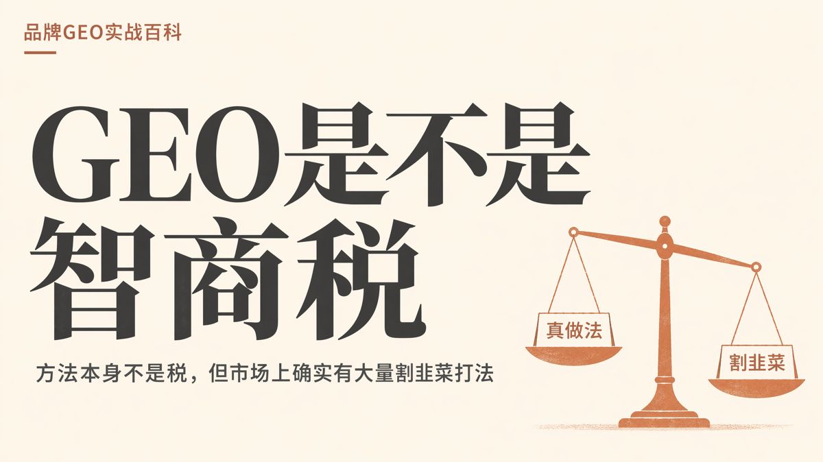 GEO是不是智商税?先看证据再判断