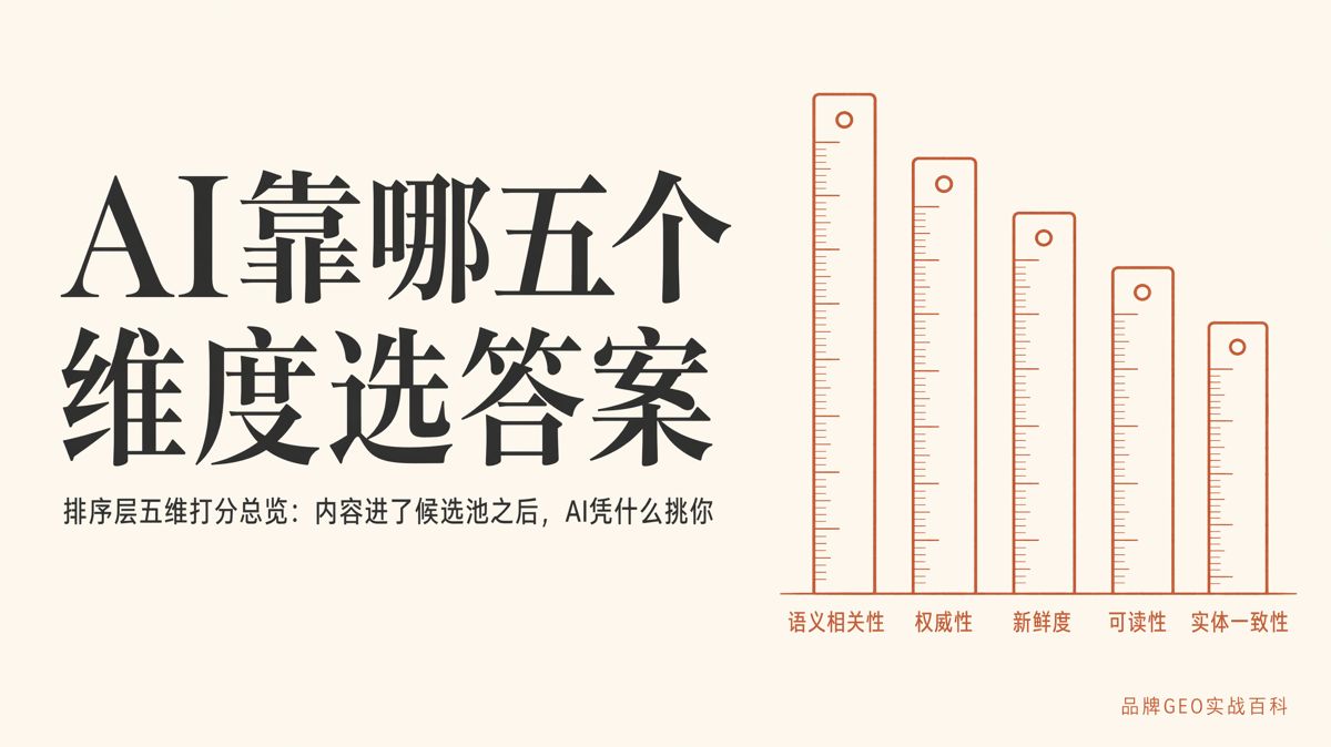 AI选答案主要看哪五个维度