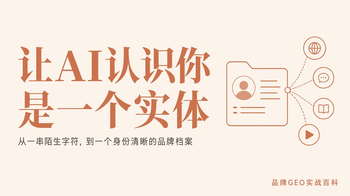 怎么让AI把你的品牌识别为一个实体
