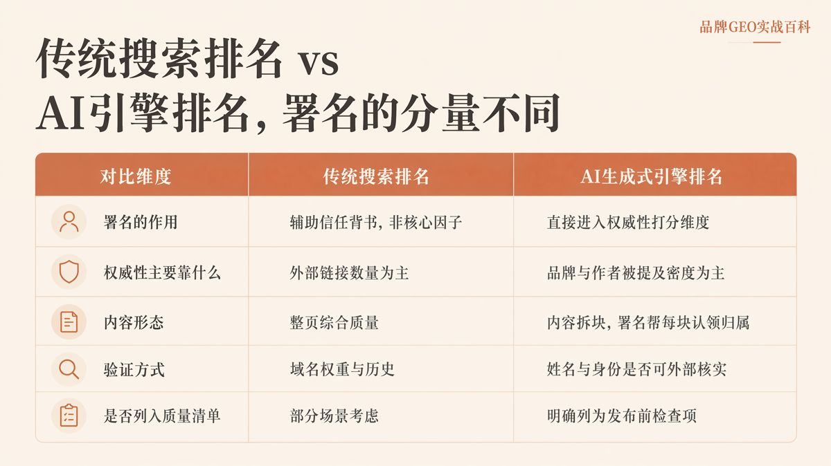 作者署名为什么影响AI排序