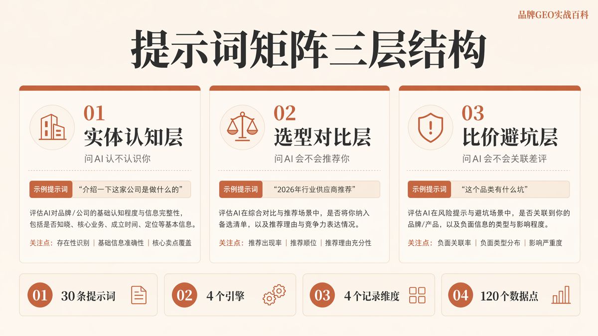 AI答案监测:用30条提示词建立复测矩阵