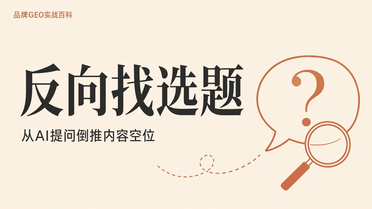 生成式引擎优化(GEO)选题怎么选:从用户提问反推