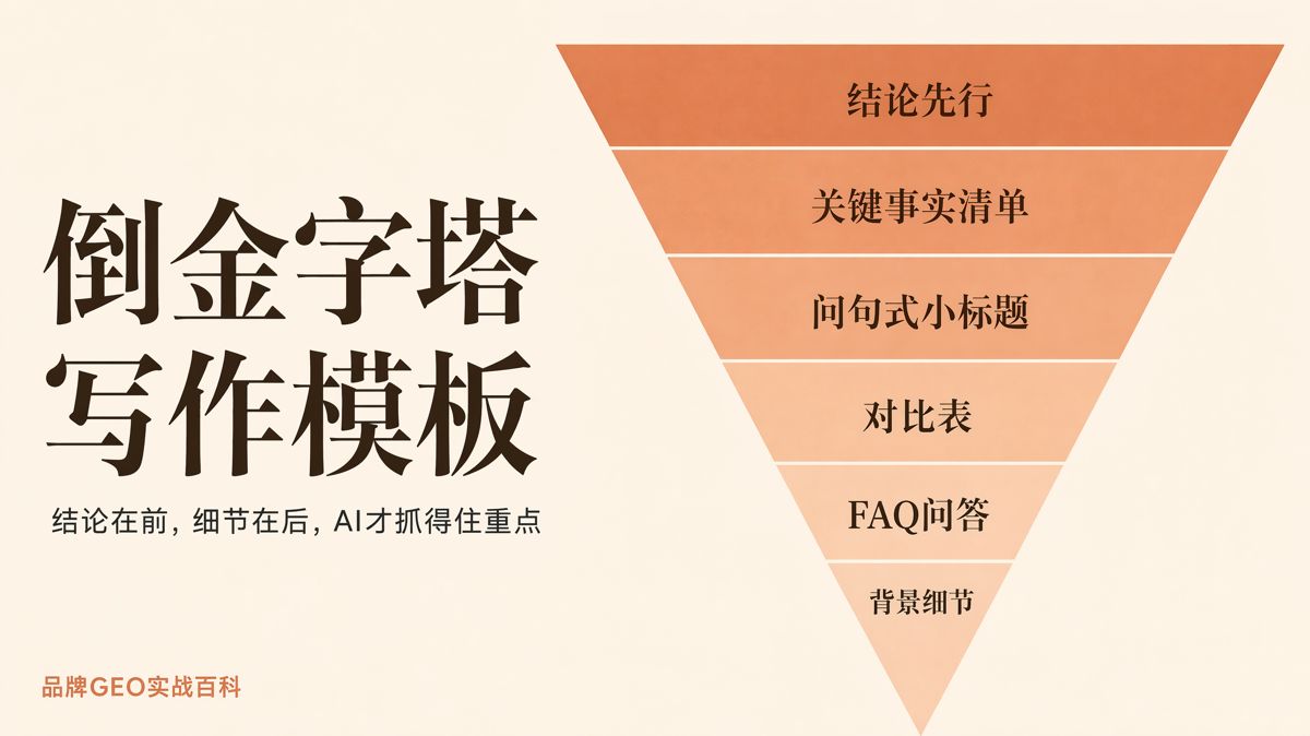 GEO内容怎么排结构?一套倒金字塔写法