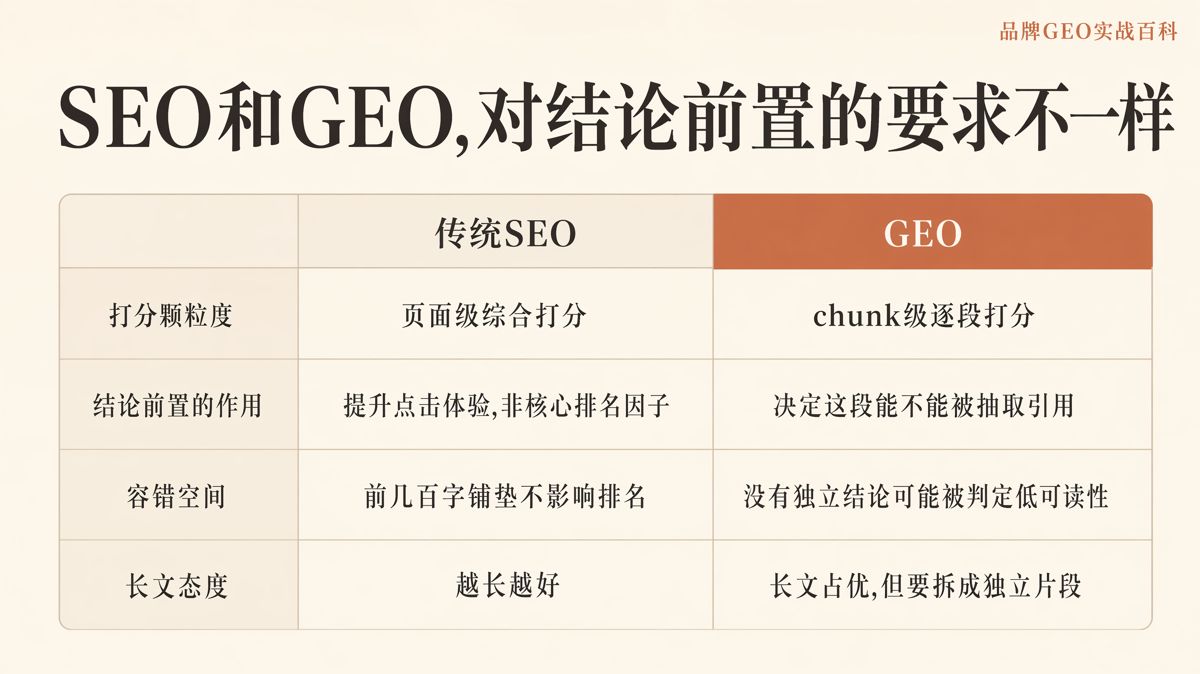 GEO(生成式引擎优化)为什么更需要倒金字塔