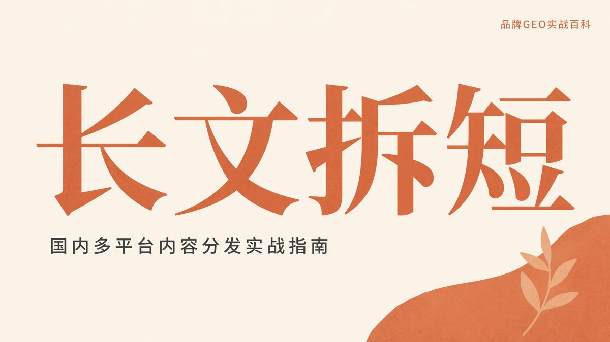 一篇长文,怎么改成8个平台都能用?