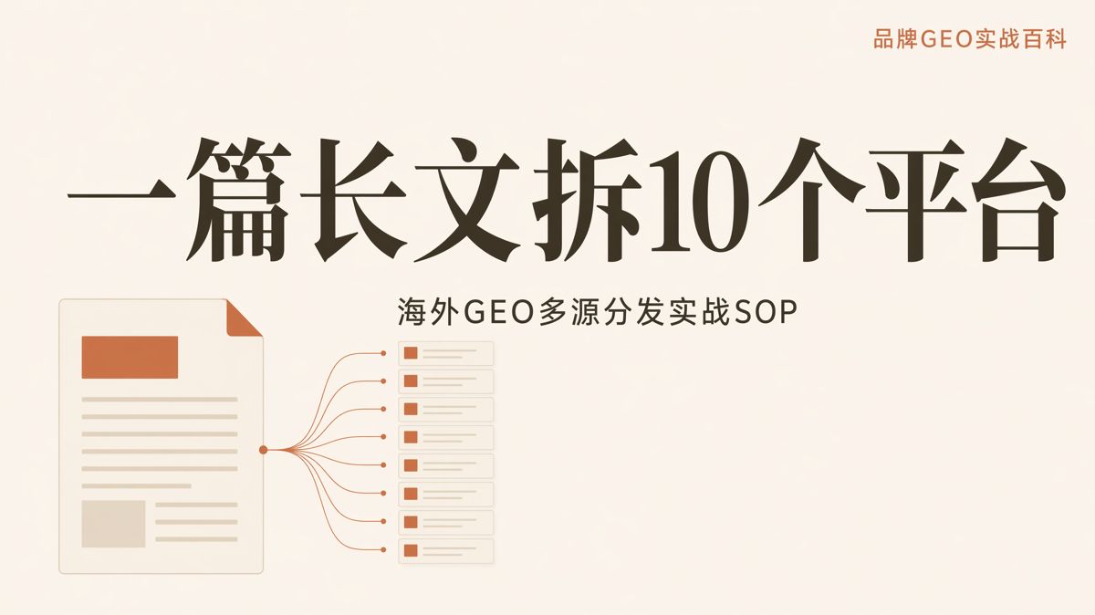 一篇长文如何拆成海外多平台内容:完整流程