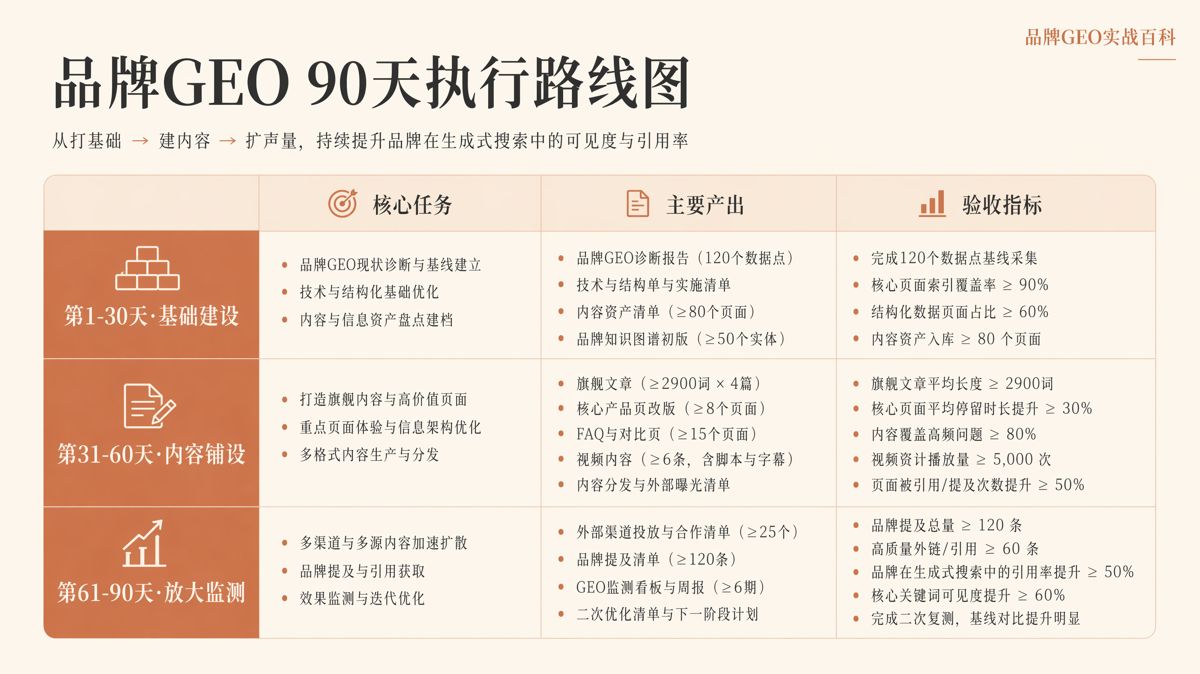 GEO从零起步:90天怎么做