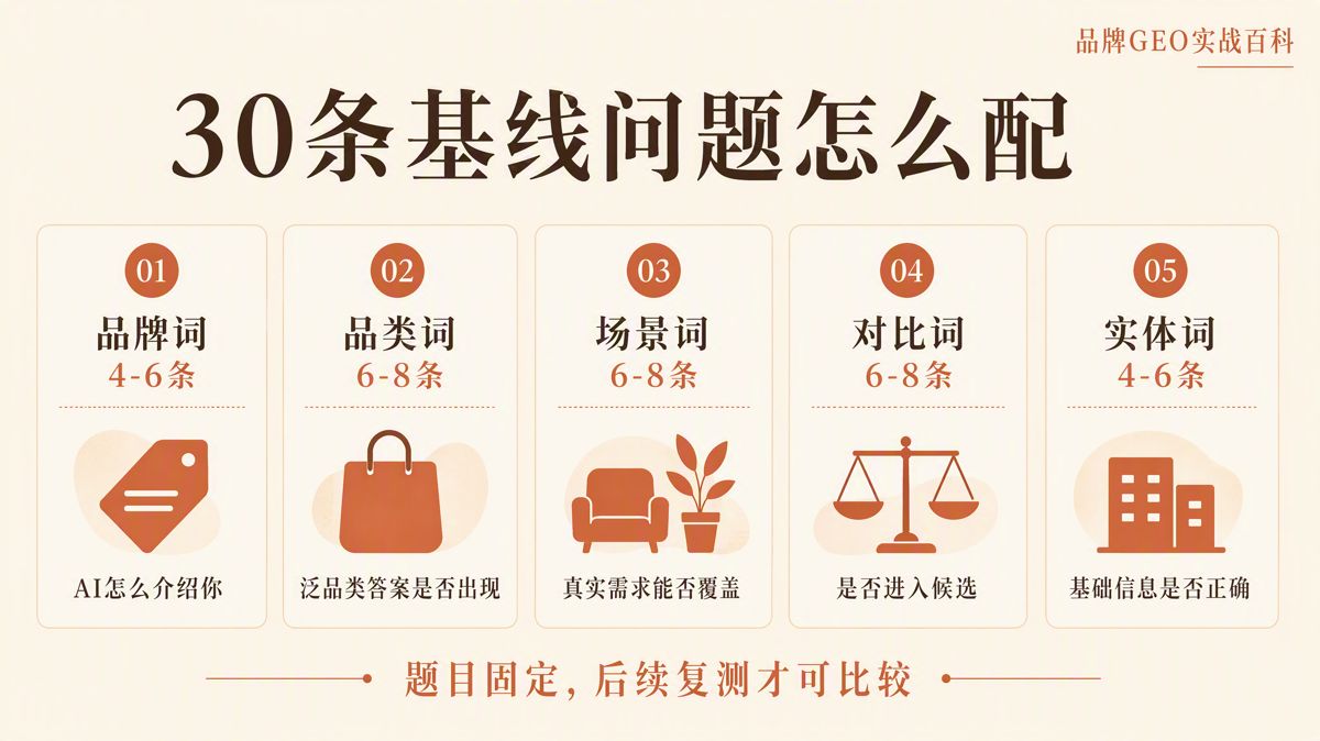 品牌 AI 可见度基线怎么测:一套可复测的方法