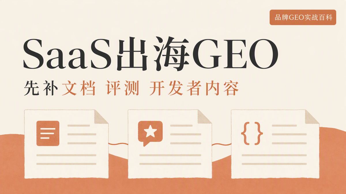 海外SaaS做GEO,先补齐四类内容
