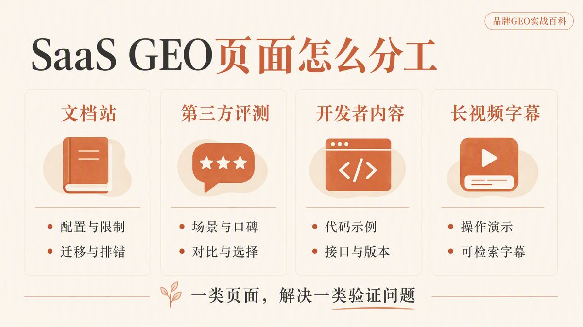 海外SaaS做GEO,先补齐四类内容
