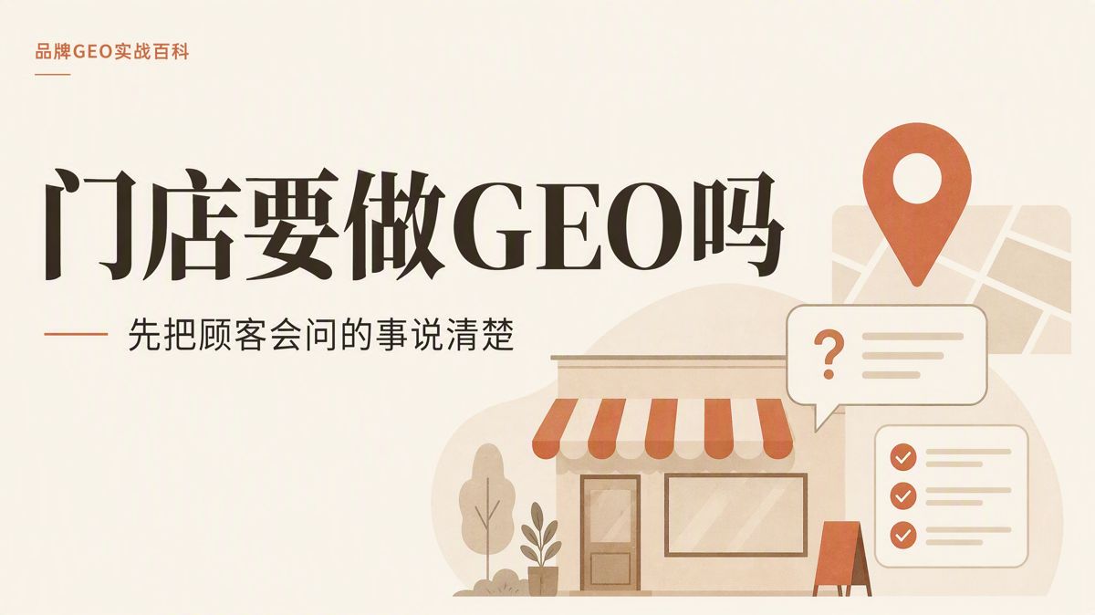 本地生活门店要不要做GEO?