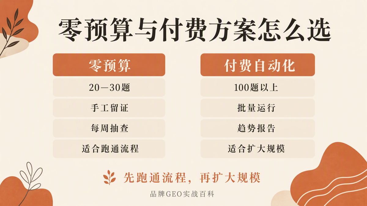 没预算做GEO?先完成这6步