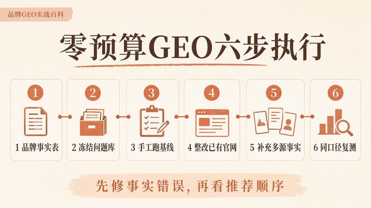 没预算做GEO?先完成这6步