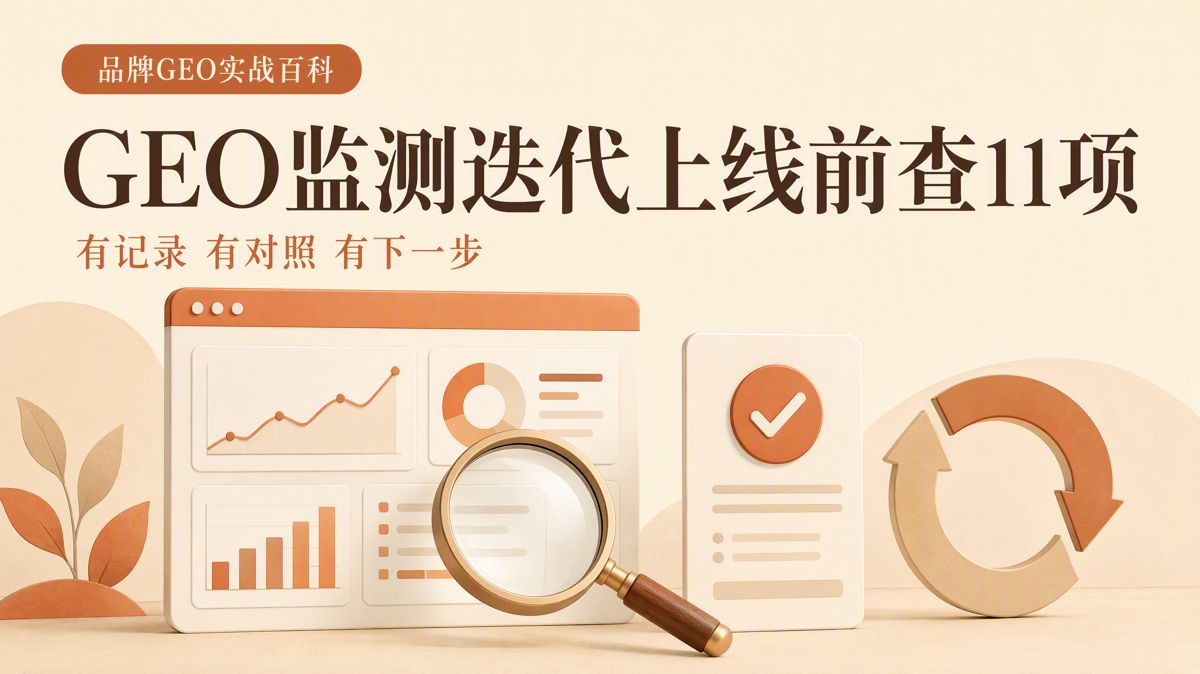 GEO监测不能只看总分:上线前检查11项