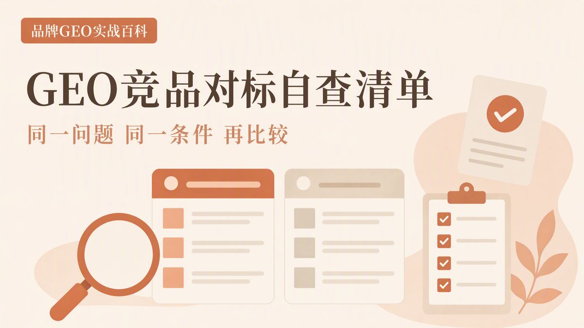 GEO竞品对标自查清单:发布前必查10项