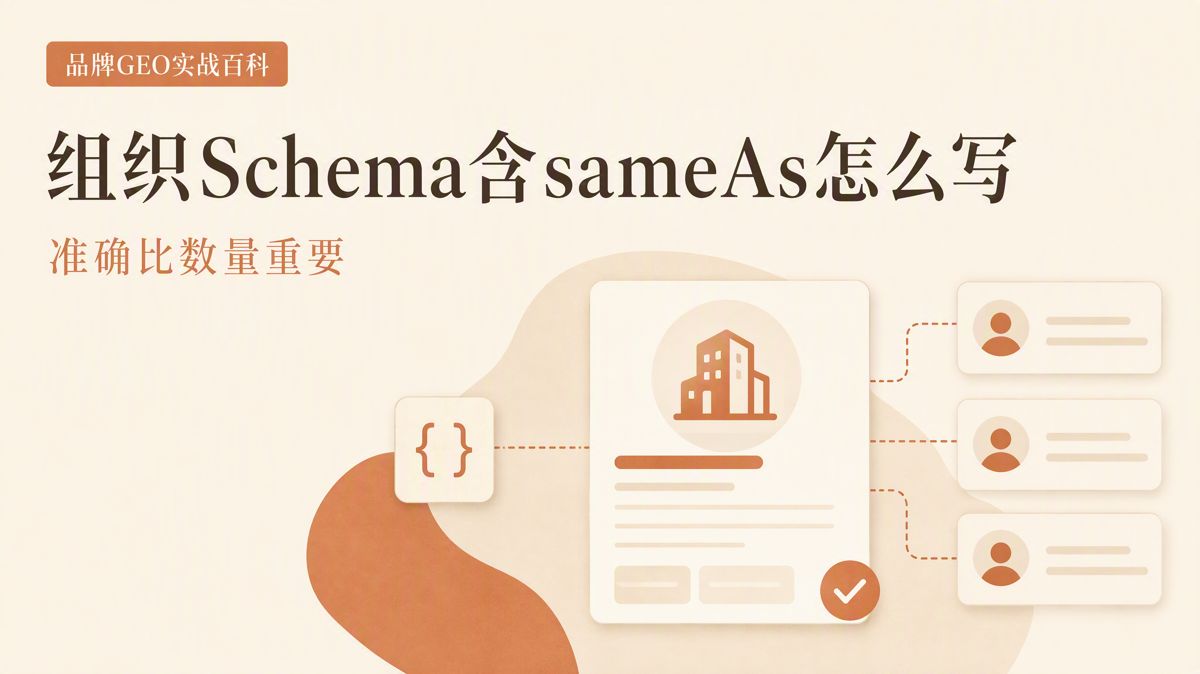Organization Schema:sameAs怎么写