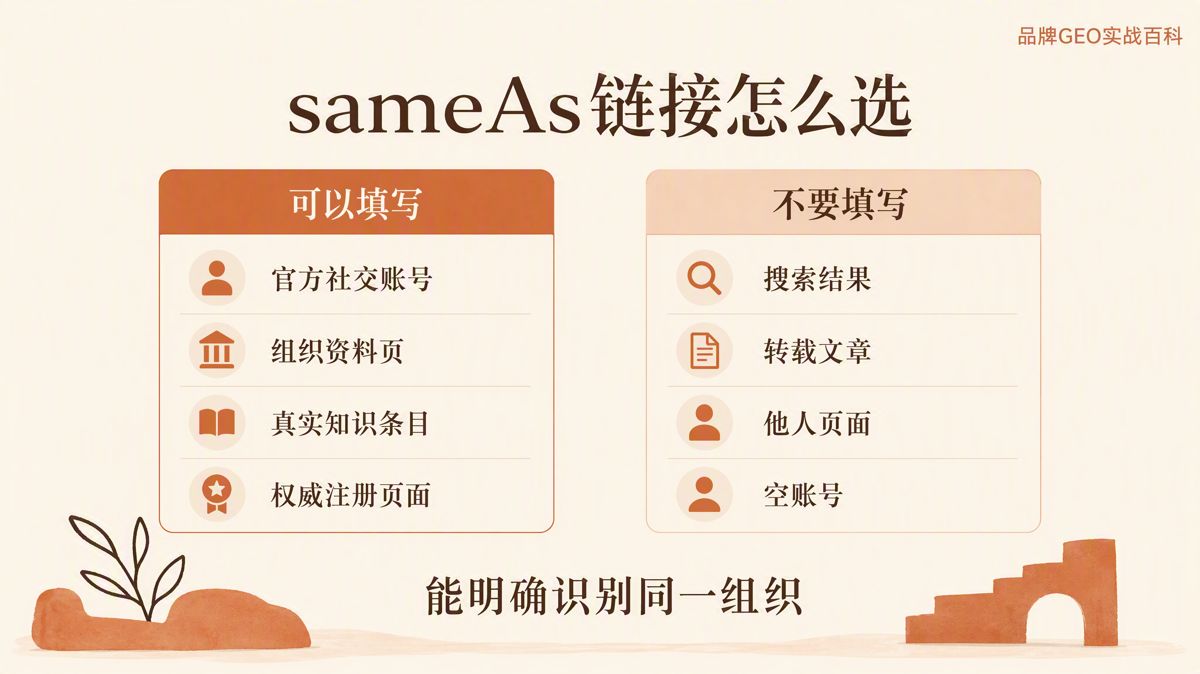 Organization Schema:sameAs怎么写