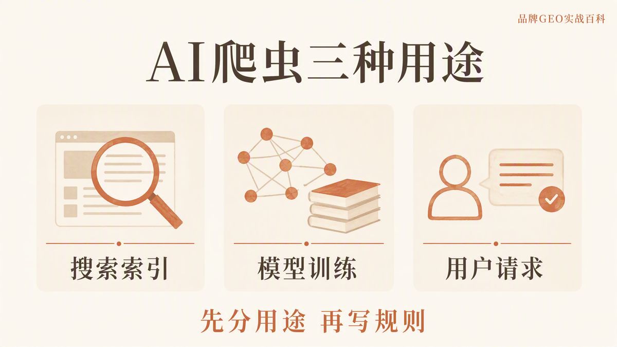 AI爬虫 robots.txt 配置:允许搜索,拒绝训练
