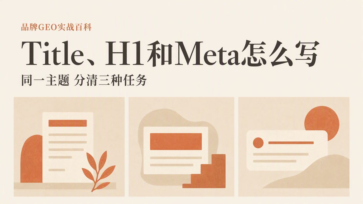Title、H1、Meta怎么写?先统一页面主题