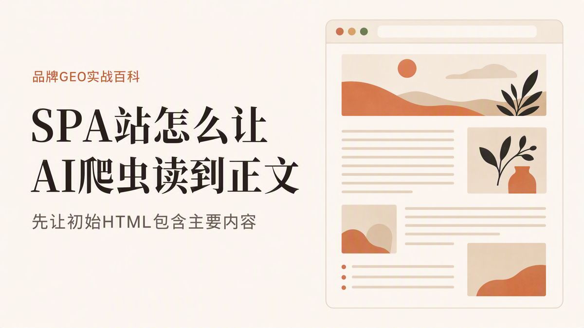 SPA网站做GEO:先让初始HTML有正文