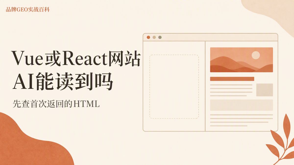 Vue、React网站能被人工智能读取吗?